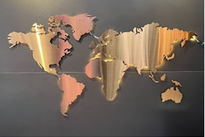 Custom World Map Jaali – Unique Touch for Home or Office