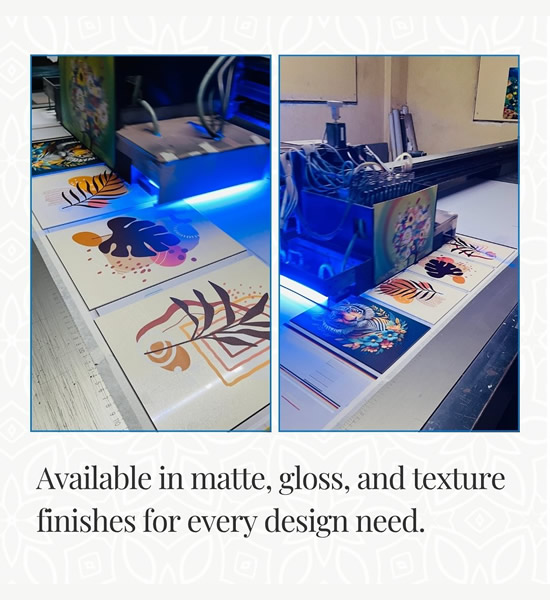 Acrylic UV printed signage solution