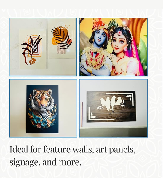 Acrylic UV printed signage solution