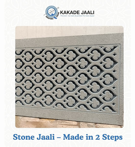 Waterjet cutting process for customised stone jaali